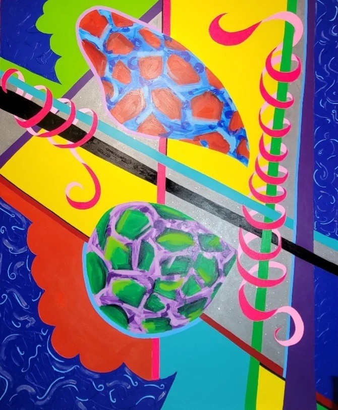 8ft x 10ft canvas mural