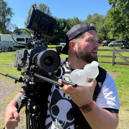 Brian Wild on set of Pony