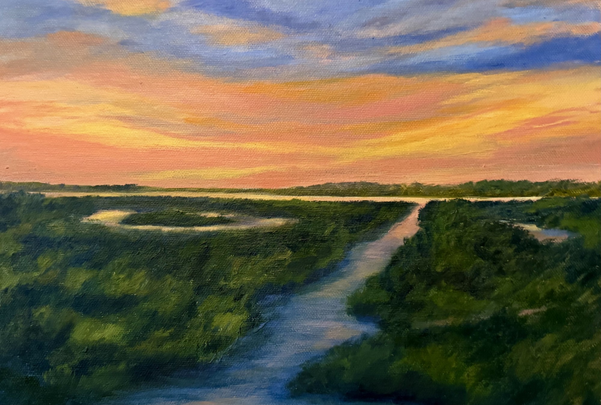 Landscape Oil Painting on canvas 11 x 14