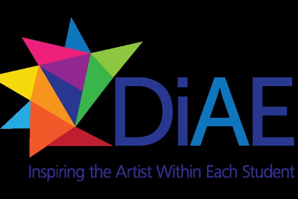 Delaware Institute for the Arts in Education colorful logo, inspiring the artist within each student